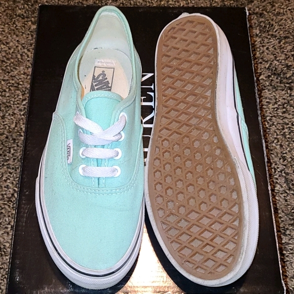 Mint colored Vans - Picture 3 of 4
